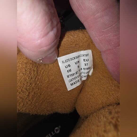 Merrell Mens Leather Hiking Snow Bank Boot Waterproof Gorpcore Camping Utility L - Picture 4 of 7